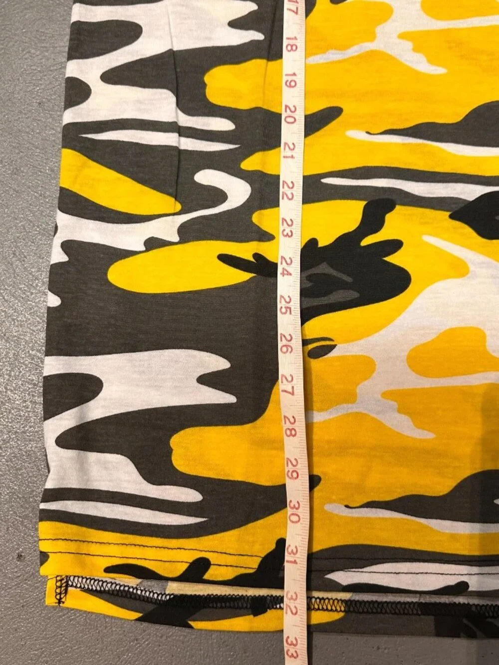 3/$30 Galaxy By Harvic Camouflage Shirt Yellow Men Size X-Large Short Sleeve New